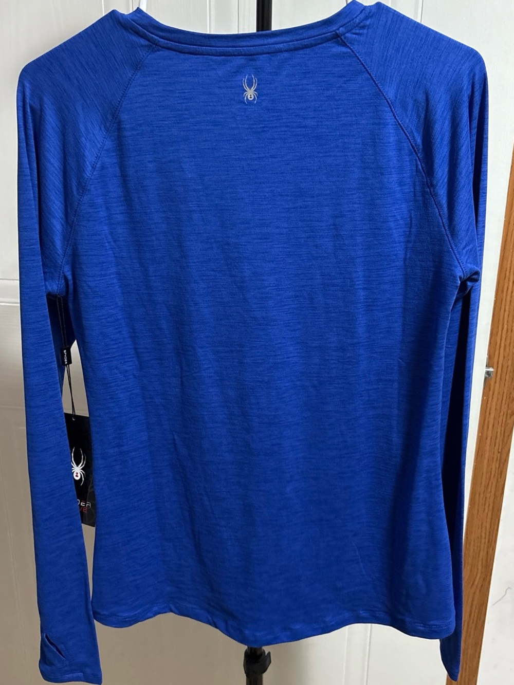 Spyder Women's Long-Sleeve Performance Top in Royal Blue - Picture 6 of 6